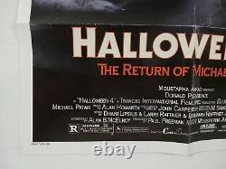HALLOWEEN 4 The Return Of Michael Myers 27x41 ORIGINAL MOVIE POSTER Folded