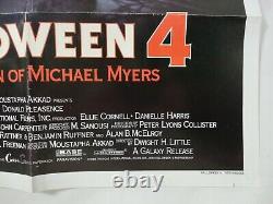 HALLOWEEN 4 The Return Of Michael Myers 27x41 ORIGINAL MOVIE POSTER Folded
