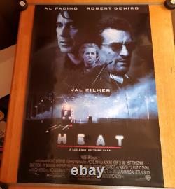 HEAT Original Movie Poster DS 2 Two Sided Rolled 27X40 Unhung Authentic 1995