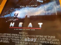 HEAT Original Movie Poster DS 2 Two Sided Rolled 27X40 Unhung Authentic 1995