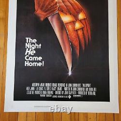 Halloween 1978 Original tri-fold 27x41 1-Sheet Movie Poster Linen Backed