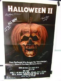 Halloween II 2 Original 1981 27x41 Movie Poster signed 10x by Cast NSS 810159
