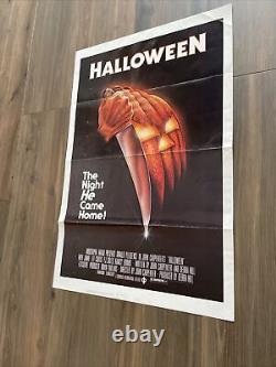 Halloween original one sheet movie poster 1978 Tri-fold