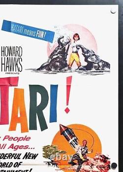 Hatari! (1962) Original One Sheet Movie Poster Fine John Wayne