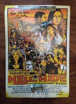 Hell Ride Larry Bishop Signed From the Pres (president) Original Movie Poster