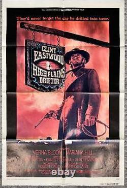 High Plains Drifter 1973 Clint Eastwood Original Western Classic Movie Poster