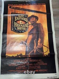High Plains Drifter original movie poster Starring Clint Eastwood