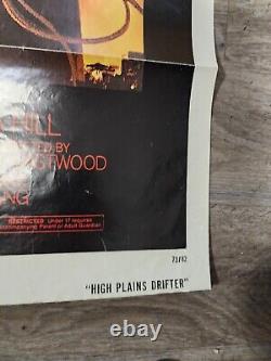 High Plains Drifter original movie poster Starring Clint Eastwood