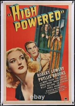 High Powered (1945) Linenbacked Original Movie Poster 27x41