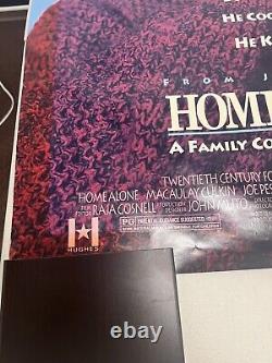 Home Alone Original Movie Poster 1990 27x41 Used In Theatre