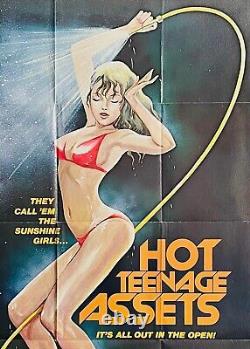 Hot Teenage Assets (1978) Original One Sheet Movie Poster Fine Adult