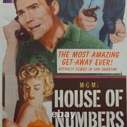 House of Numbers 1957 original insert movie poster cinema