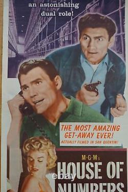 House of Numbers 1957 original insert movie poster cinema