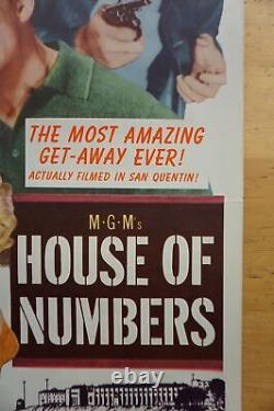 House of Numbers 1957 original insert movie poster cinema