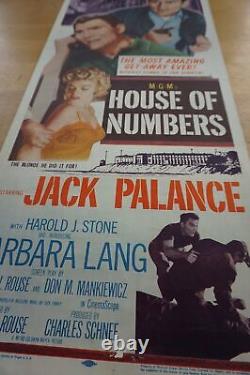 House of Numbers 1957 original insert movie poster cinema