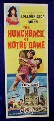 Hunchback Of Notre Dame 14x36 Original Poster 1957 Insertgina Lollobrigida