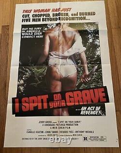 I SIT ON YOUR GRAVE ('78) origial One Sheet Poster Near Mint