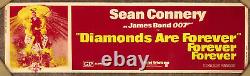 JAMES BOND DIAMONDS ARE FOREVER Original 24 x 82 Silk Screen Banner 1971 RARE