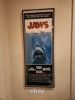 JAWS Original 1975 Rolled Insert Movie Poster (14x36) NM Spielberg