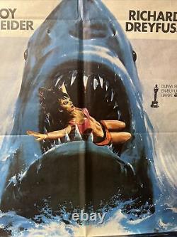 JAWS Original Turkish Movie Poster 1970s STEVEN SPIELBERG shipped from USA