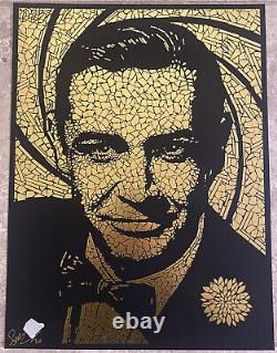 James Bond 007 Goldfinger Movie Poster Gold Art Print Sean Connery mondo sdcc