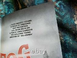 John Carpenter signed The Fog Movie Poster one sheet 27 x 41 horror Janet Leigh
