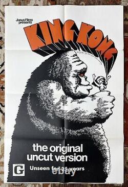 KING KONG Original movie poster Janus Films 1968 Vintage