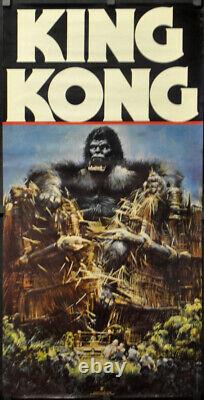 King Kong 1976 ORIG 23X46 ROLLED RECORD/MOVIE POSTER JESSICA LANGE JEFF BRIDGES