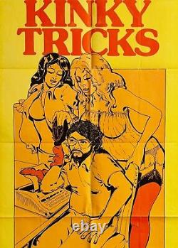 Kinky Tricks (1977) Original One Sheet Movie Poster Fine Adult