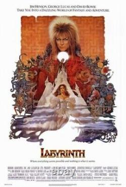 LABRYINTH (1986) DAVID BOWIE Original Rolled SS Movie Poster 27x40 (NEW)
