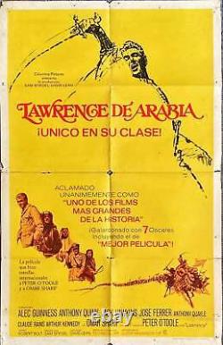 LAWRENCE OF ARABIA ORIG MOVIE POSTER- R1971 International Style (Spanish)