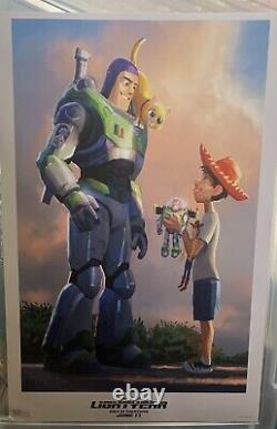 LIGHTYEAR 2022 Rare Movie Pixar Promo Poster BUZZ LIGHTYEAR, Tim Evatt Art