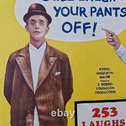 Laurel & Hardy's Laughing 20's 1965 Orig. Movie Poster Rare Window Card 22×14