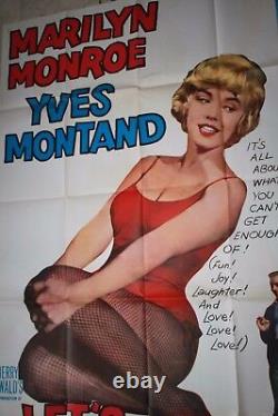 Let's Make Love Original Vintage Marilyn Monroe Movie Poster 1960 3 sheet