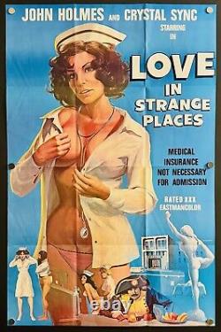 Love in Strange Places (1976) Original One Sheet Movie Poster Fine Adult