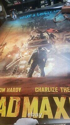 MAD MAX FURY ROAD 4x6 ft Bus Shelter D/S Movie Poster Original 2015