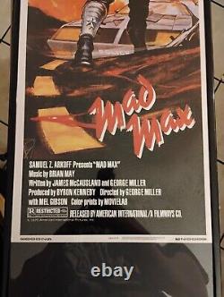 MAD MAX MOVIE POSTER original 11x28 Special Insert Size Great For Collection