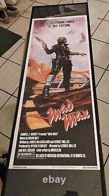 MAD MAX MOVIE POSTER original 11x28 Special Insert Size Great For Collection