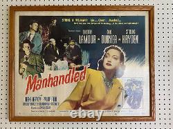 MANHANDLED original 1949 movie poster Dan Duryea/Dorothy Lamour/Sterling Hayden