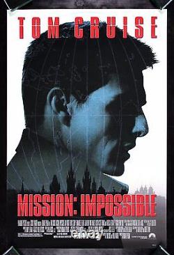 MISSION IMPOSSIBLE CineMasterpieces ORIGINAL MOVIE POSTER TOM CRUISE 1996