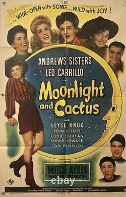 MOONLIGHT AND CACTUS Original One Sheet Movie Poster 1944 UNIVERSAL RARE