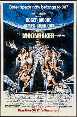 MOONRAKER orig 1979 27x41 ADVANCE one sheet movie poster JAMES BOND/ROGER MOORE