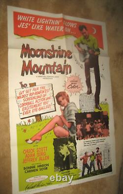 MOONSHINE MOUNTAIN'64 Hillbilly exploitation! Signed by Dir. H G Lewis