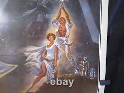 MOVIE POSTER 1977 STAR WARS A New Hope One Sheet A 27x41, #77/21 Video Release