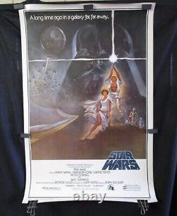 MOVIE POSTER 1977 STAR WARS A New Hope Original One Sheet A 27x41, #77/21 STYLE