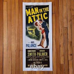 Man In The Attic (1953)Original Insert Movie Poster jack the ripper Linen backed