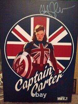 Metal Poster Captain Carter SIGNED BY HAYLEY ATWELL