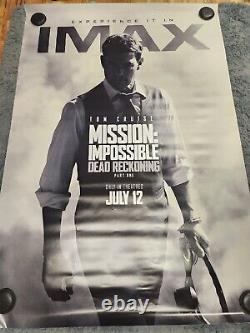 Mission Impossible Dead Reckoning 4' X 6' Imax Bus Shelter Movie Poster Rare