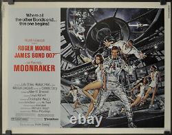 Moonraker 1979 ORIG 22X28 MOVIE POSTER JAMES BOND ROGER MOORE MICHAEL LONSDALE