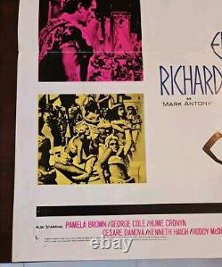 Movie Poster Cleopatra 1963 27x41 Elizabeth Taylor Richard Burton